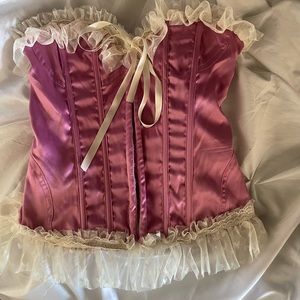 vintage pink corset